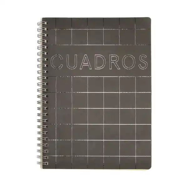 Cuaderno Espiral 80 Hojas Con Cuadros