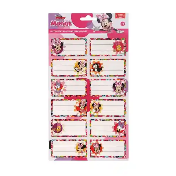 Artel Set Etiqueta Nombre Minnie 35 x 70 mm