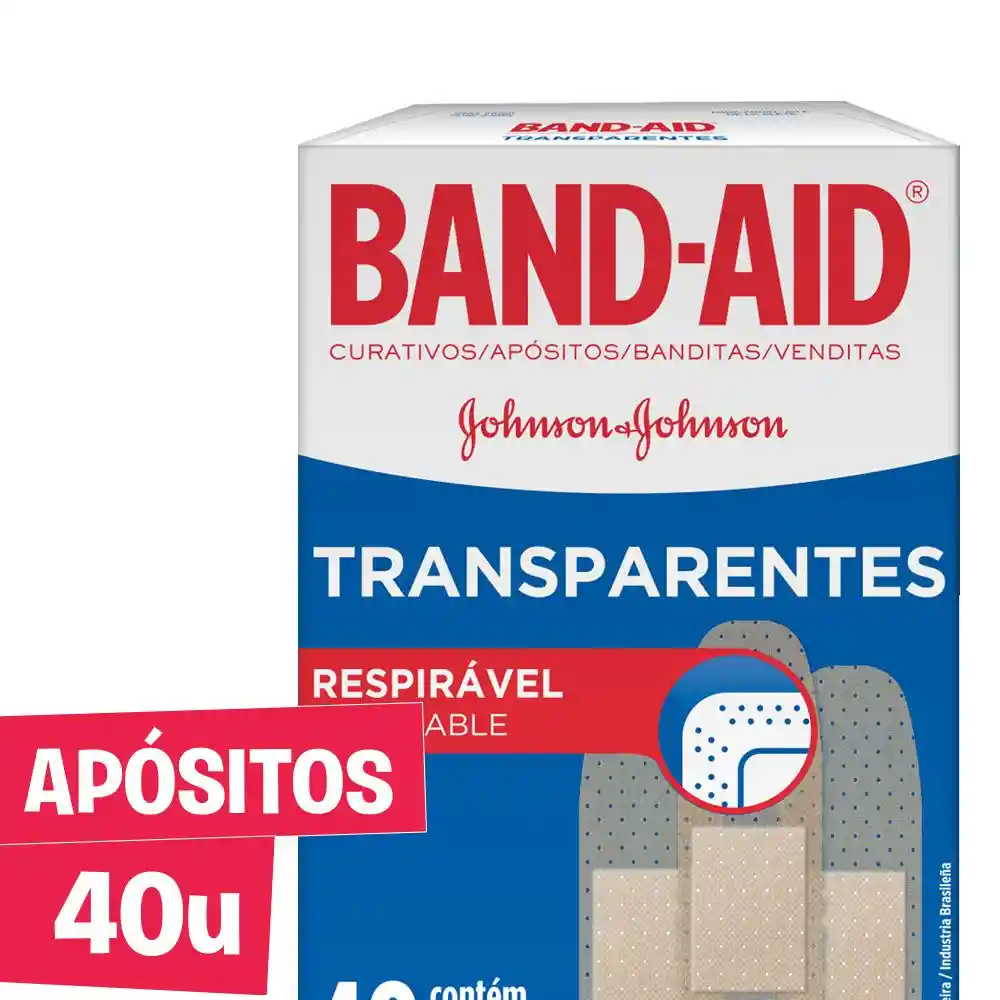 Band Aid Apósitos Transparente Respirable