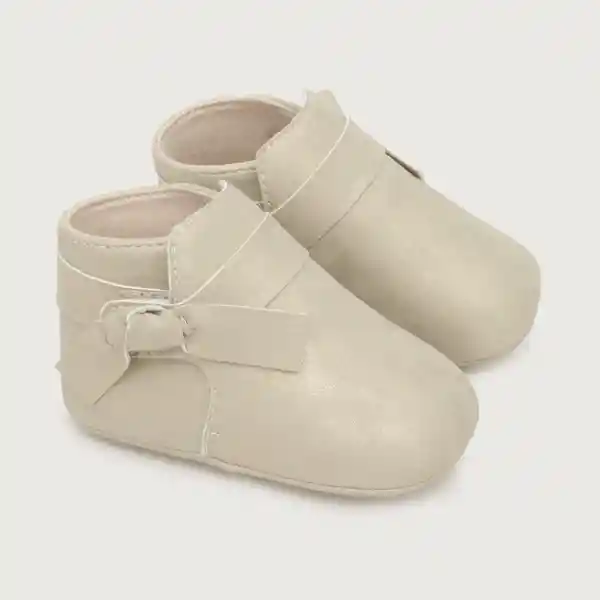 Botines Nudo Velcro de Niña Dorado Talla 16 Opaline