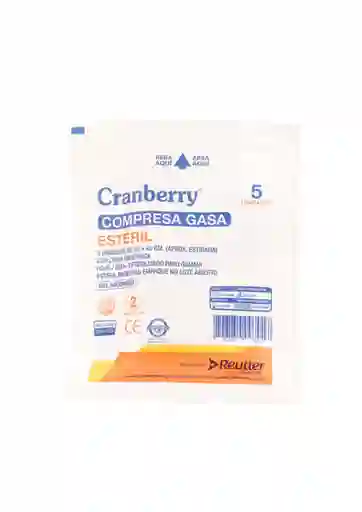 Cranberry Compresa Gasa Estéril
