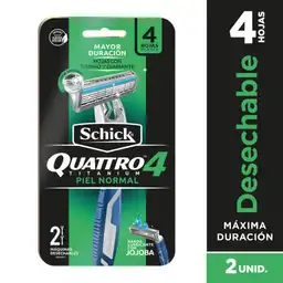 Schick Maquina de Afeitar Quattro Titanium