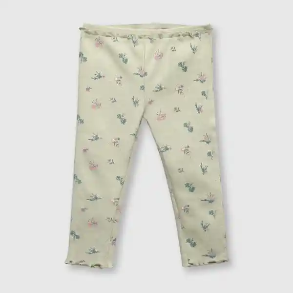 Pantalón Elasticada Bebé Niña Pistaccio Talla 12M Colloky