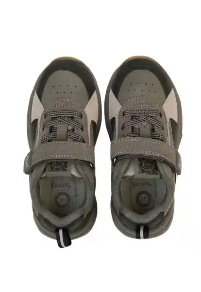 Zapatillas Sport Velcro Andante Niño Gris 23 880 Ficcus