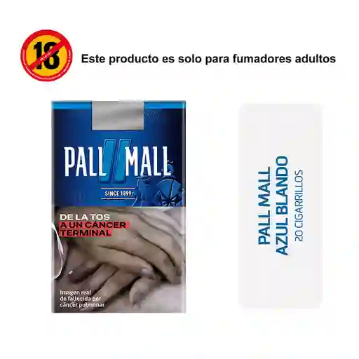 Pall Mall Cigarros Blue Blando