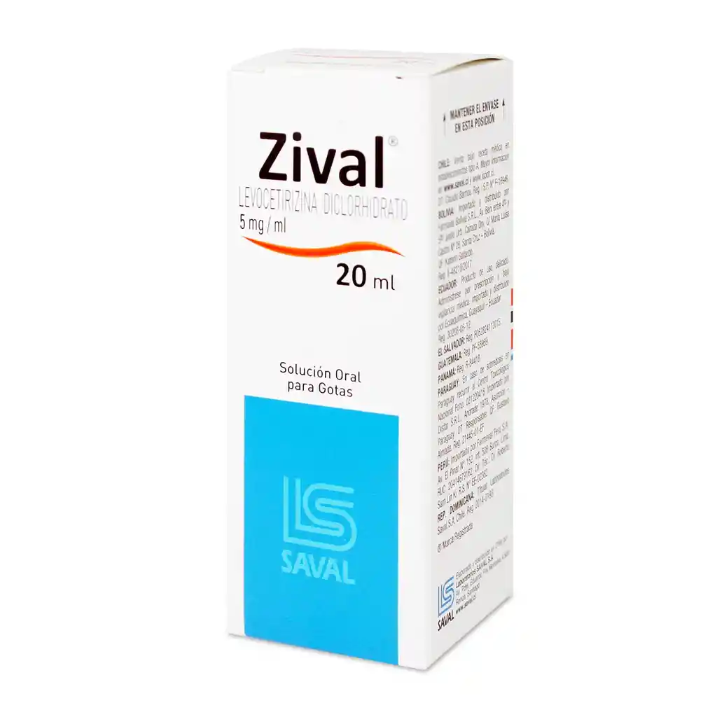 Zival Antihistamínico 5 mg Solución Oral 