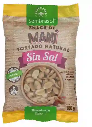 Sembrasol Maní Tostado Sin Sal natural