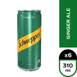 Schweppes Bebida Ginger Ale 6 x 310 cc