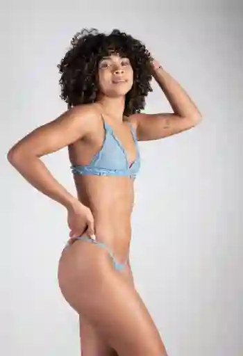 Angela Hincapie Bralette Steelblue Violeta Talla S