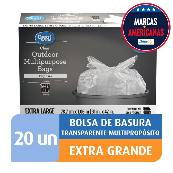 Bolsa Basura X Cm Great Value Precio Rappi