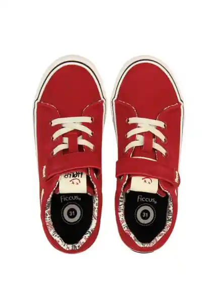 Zapatillas Urbana Velcro W24 Niño Rojo 29 925 Ficcus