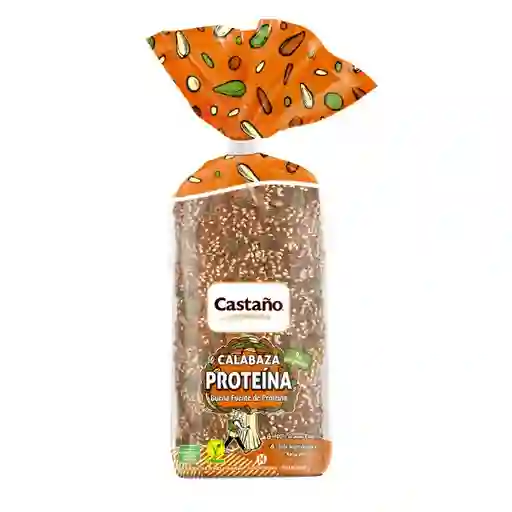 Castaño Pan Molde Calabaza Proteína