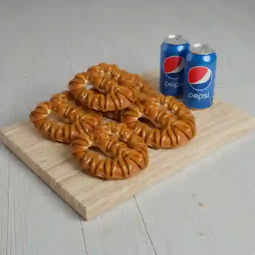 4 Pretzel gourmet dulce + 2 bebidas