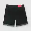 Bermuda Elasticado de Niño Negro Talla 6A Colloky