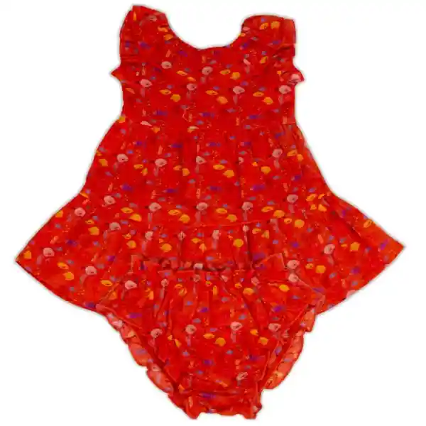 Vestido Bebe Niña Naranja Pillin 9 M