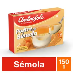 Ambrosoli Postre de Sémola con Caramelo