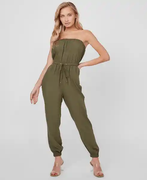 Enterizo Nadía Off Jumpsuit Café Talla XS Guess