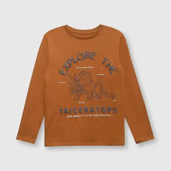 Polera Explore de Niño Pumpkin Talla 2A Colloky