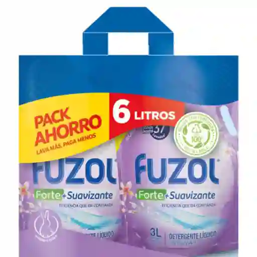 Fuzol Detergente Forte+ Suavizante 6 L