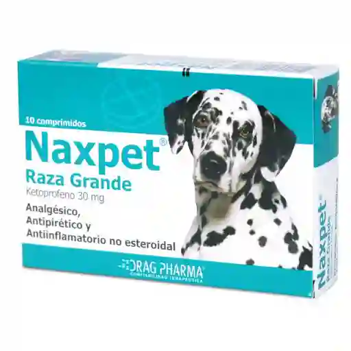 Naxpet Analgésico-Antiinflamatorio- Antipirético (30 mg) Comprimidos para Perro de Raza Grande 
