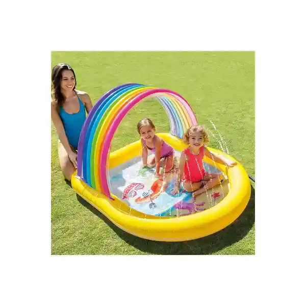 Intex Piscina Arcoíris Con Rociador