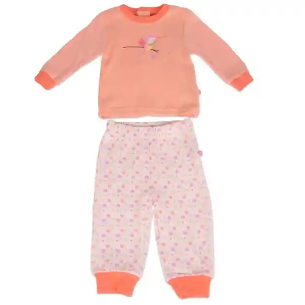 Set Pijama Bebé Niña Coral Talla 4 A Pillín