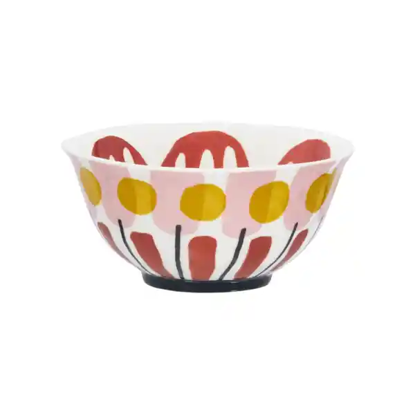 Bowl de Porcelana Con Diseño Puntos 11