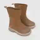 Botas Minimal Para Niña Café Talla 23 Colloky