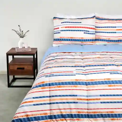 Plumón Micro 2 Plazas Líneas PV25 Ripley Home