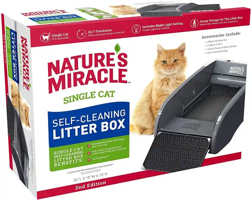 Nature's Miracle Caja De Arena Para Gato Singlecat Litter