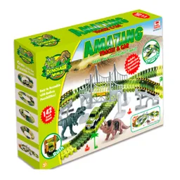 Magnetics Set Juguete Pista Dinosaurios