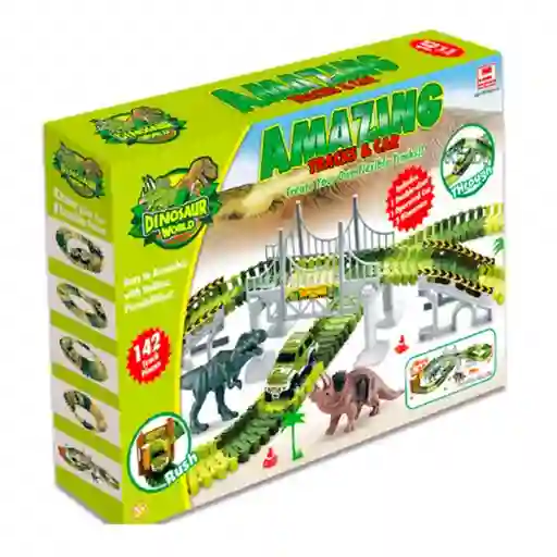 Magnetics Set Juguete Pista Dinosaurios