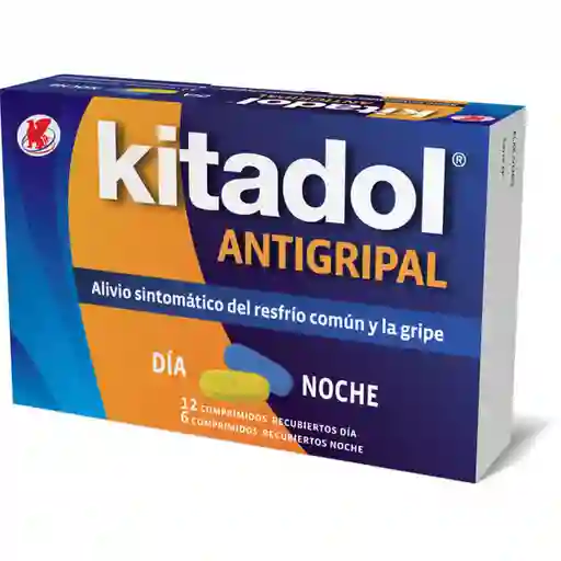 Kitadol Antigripal Día y Noche (2 mg/500 mg/25 mg)