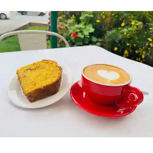Promo Cafe Capuccino + Queque Zanahoria