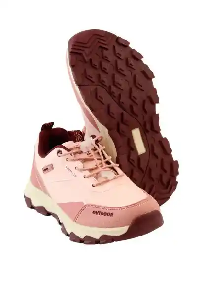 Zapatillas Outdoor Baja W24 Niña Rosado 33 917 Ficcus