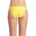 Bikini Calzón Con Drapeado Amarillo Talla XXL Samia