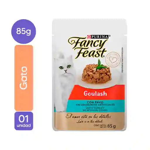 Fancy Feast Alimento Para Gato Pouch Goulash Sabor a Pavo