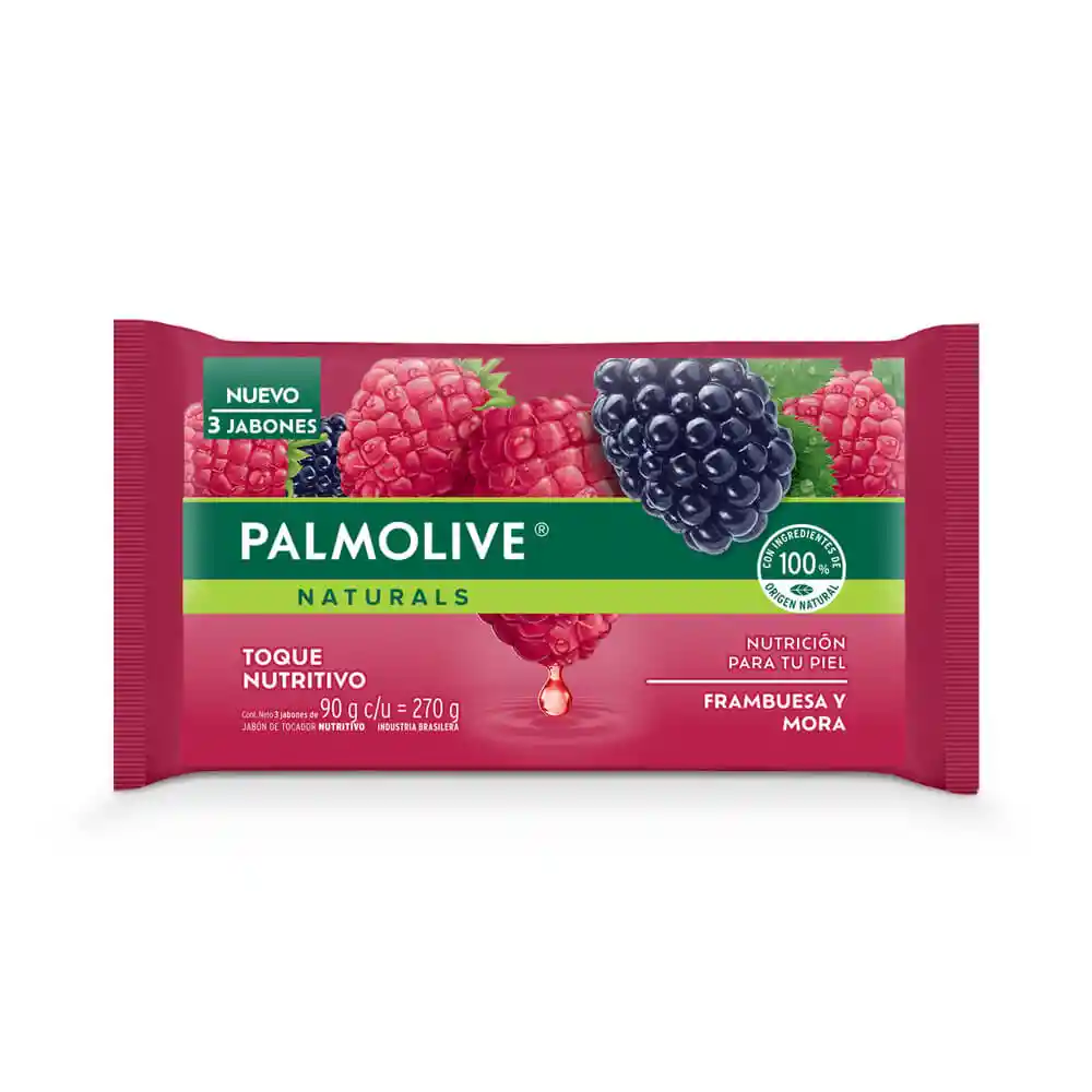 Jabón De Tocador Palmolive Toque Nutritivo X3 90 G.