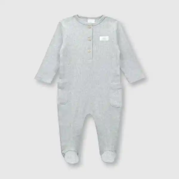 Osito Puño de Bebé Unisex Gris Melange Talla 6/9M Colloky