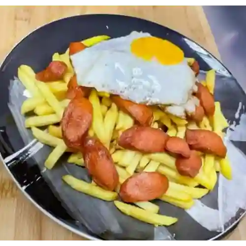 Salchipapa a Lo Pobre