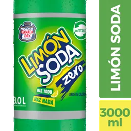 Canada Dry Limón Soda Bebida Gaseosa 3 L