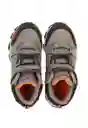 Zapatillas Outdoor Caña Velcor W24 Niño Gris 30 936 Ficcus