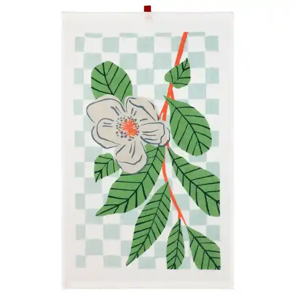 Paño Cocina de Algodón Velour Estampado Planta Casaideas