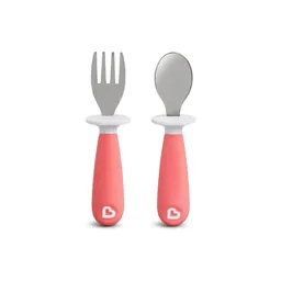 Munchkin Set Tenedor y Cuchara Rosa