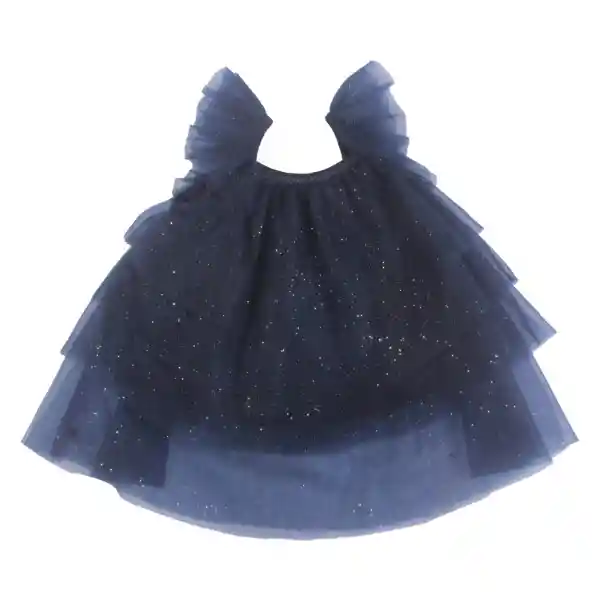 Vestido Bebe Niña Azul Pillin 12 M