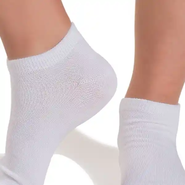 Pack Calcetines Tobillo Bambú Blanco Talla 102 Caffarena