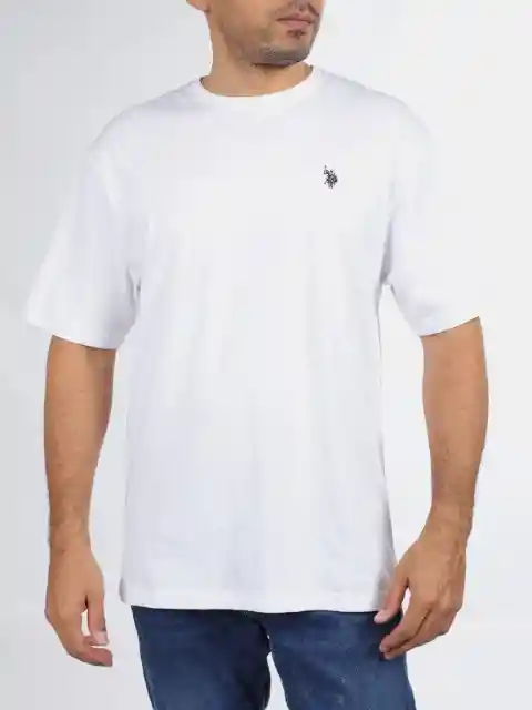 Us Polo Assn Polera Manga Corta Blanco S 5786CHR Ver26
