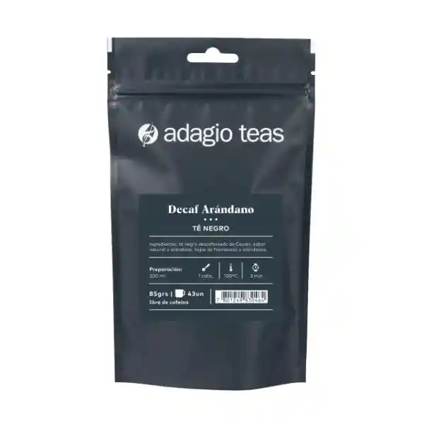 Adagio Teas té Negro Decaf Arándano