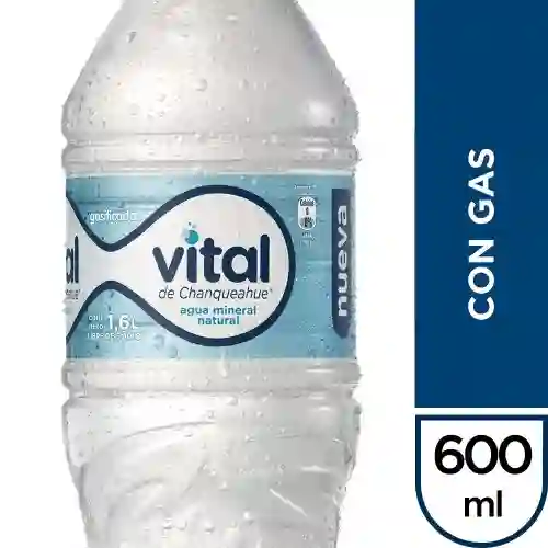 Agua Mineral Vital con Gas 600 Cc