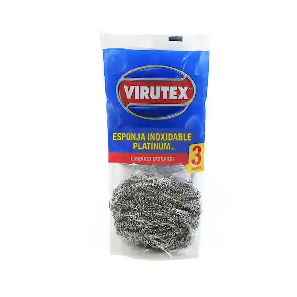 Virutex Esponja Inoxidable Platinum